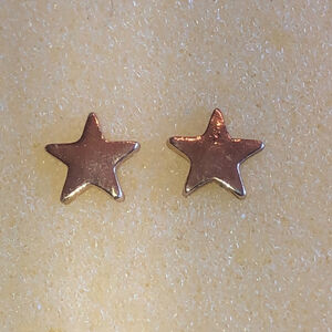 Gold Tone Dainty Star Boho Pierced Stud Earrings